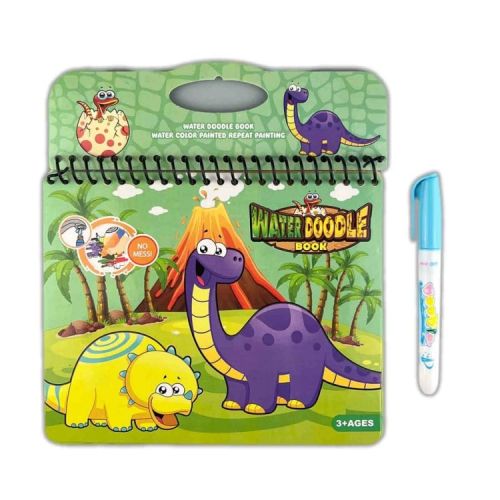 SİHİRLİ SU KALEMLİ KİTAP WATER DOODLE BOOK DİNO