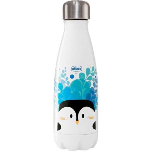 Chicco Paslanmaz Çelik Su Termosu Penguen 350ml (6 saate kadar sıcak ve soğuk)