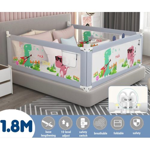 Toddler's Yatak Bariyeri 180x72cm 3 Taraflı (3 adet)