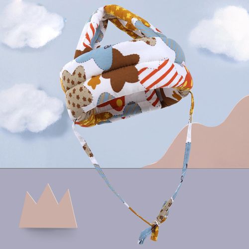 KAFA KORUYUCU YASTIK & KASK KAHVE YILDIZLI