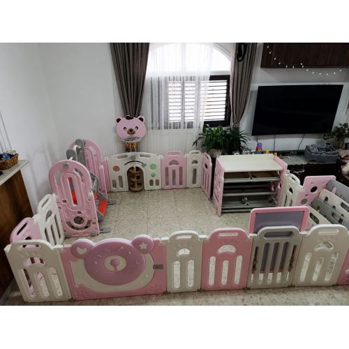 OYUN ALANI KOMPLE SET Oyun Çiti (Kaydırak-Salıncak-Pota-Yazı Tahtası-Sallanan At-Kapılı Çit)