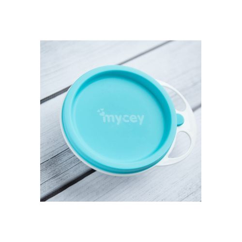 Mycey Kase Mama Tabağı Kapaklı 6+ Ay Mavi