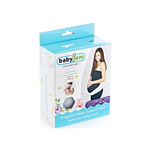 Babyjem Hamile Bel Destek Bandı "L" Size Siyah