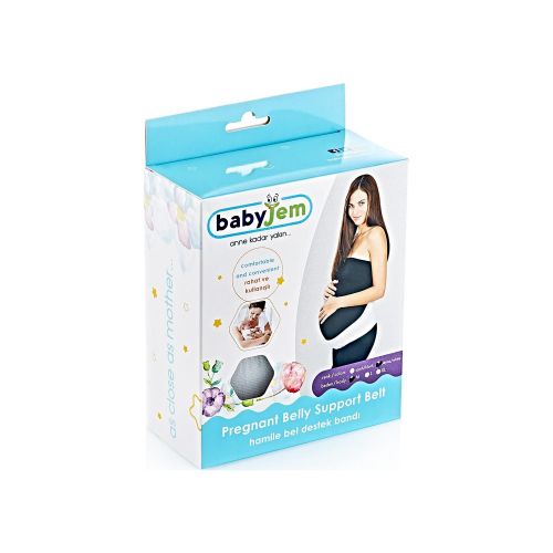 Babyjem Hamile Bel Destek Bandı "XL" Size Siyah