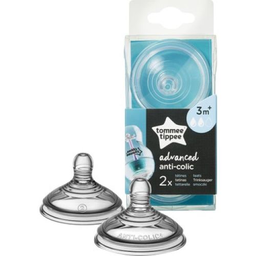 Tommee Tippee Biberon Emziği Antikolik Biberon Emzik Orta Akış 2'li (3+)