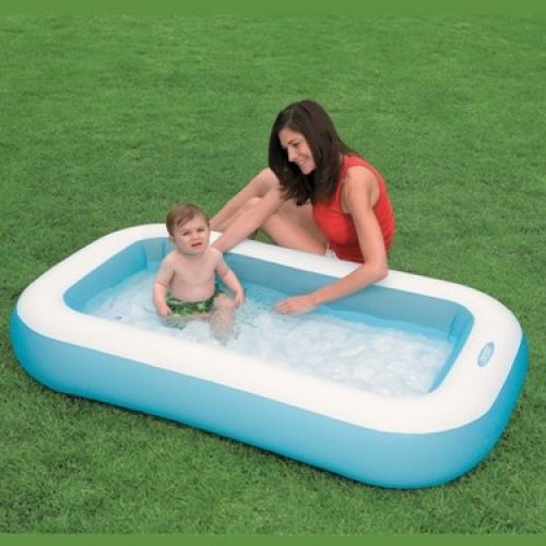 İntex Yumuşak Tabanlı Dikdörtgen Şişme Havuz 1.66 x 1.00m x 25cm