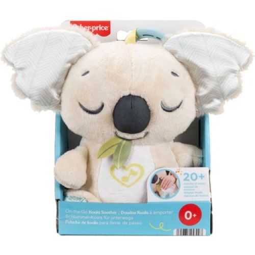 Fisher-Price Taşınabilir Uyku Yardımcısı Koala ses makinesi, Yenidoğanlar için beyaz gürültü ve müzik sesi çıkaran yumuşak ve taşınabilir