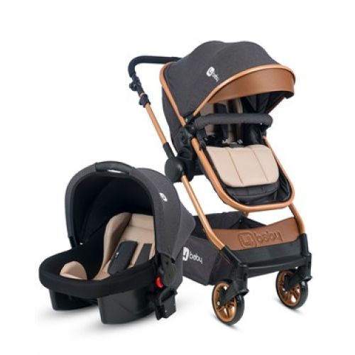 4 Baby Four Baby Comfort Gold Travel Sistem Bebek Arabası ve Taşıma Puseti Antrasit