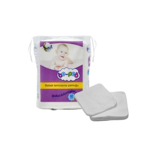 Be-Ped Pamuk Bebek Temizleme Pamuğu 60 Li 190 gr 1 Paket