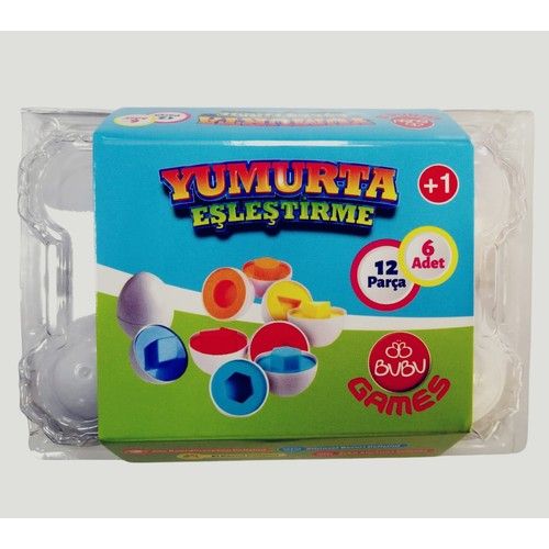 Bu Bu Games Yumurta Eşleştirme Oyunu 12 parça