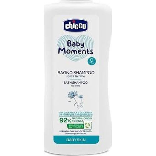 Chicco Baby Moments Doğal Saç ve Vücut Şampuanı