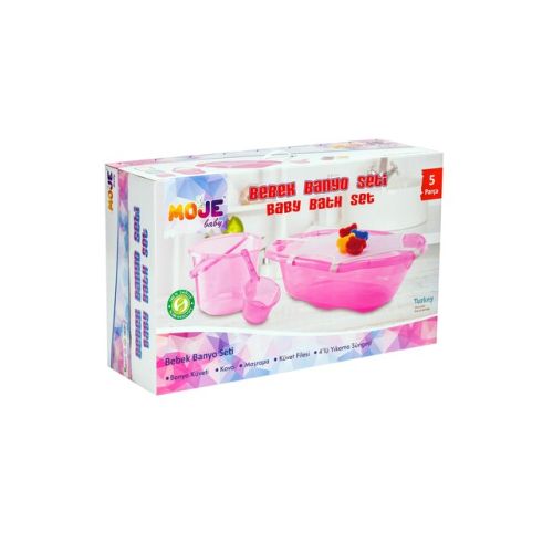Moje Küvet Seti 5'li Pembe