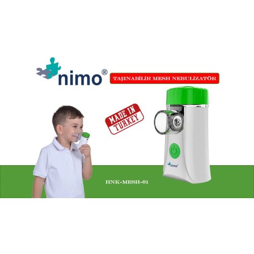 Nimo Taşınabilir Mesh Hava Makinesi Şarjlı Sessiz Nebülizatör