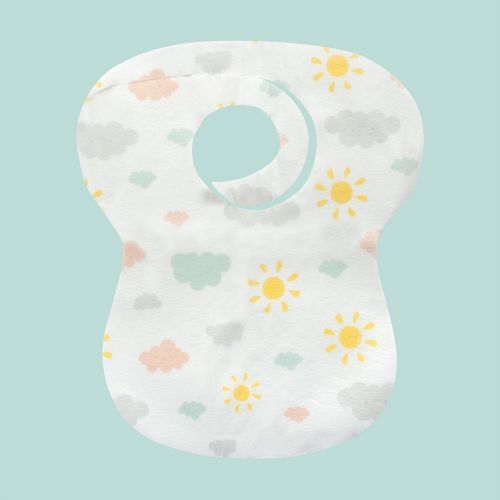 Sevi Bebe 263 Kullan At Bağlamalı Mama Önlüğü 10'lu Beyaz-Yeşil