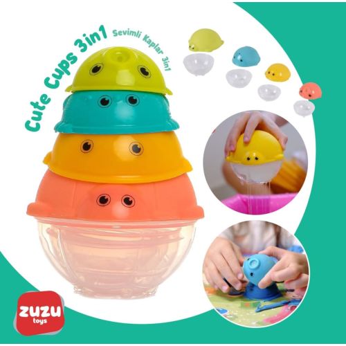 Zuzu Toys İç İçe Geçmeli Kaplar 3in1 4074 Bebek Oyuncağı