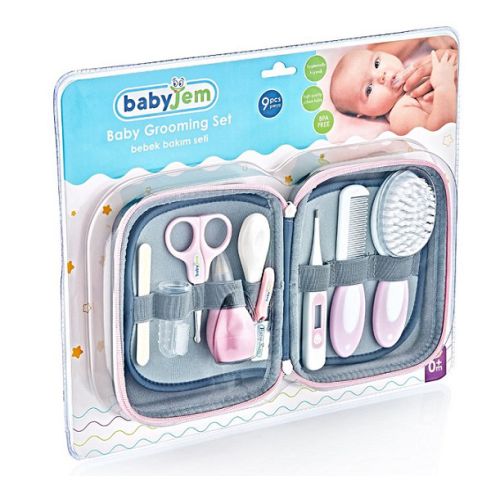 Babyjem Bebek Tırnak ve  Bakım Seti 9 lu Pembe Set