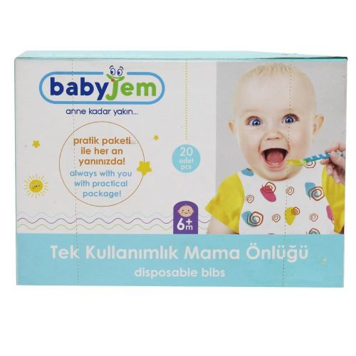 Babyjem Tek Kullanımlık Mama Önlüğü 20'Li