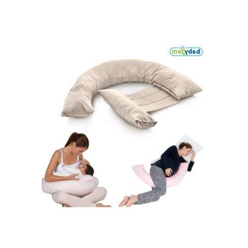 Babyjem Sırt Destekli Hamile ve Emzirme Yastığı Beyaz