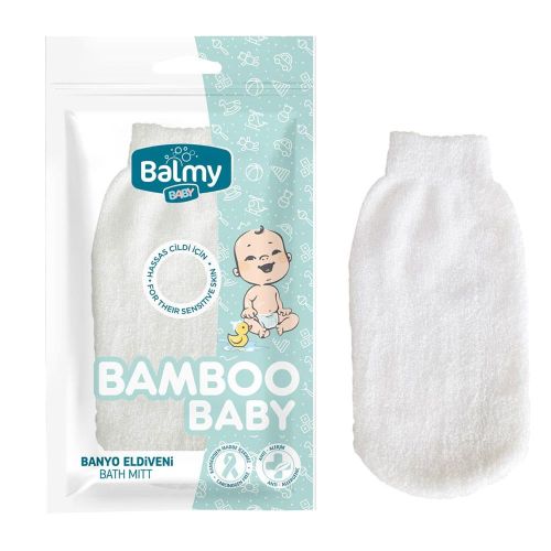 Balmy Baby Banyo Eldiveni Beyaz