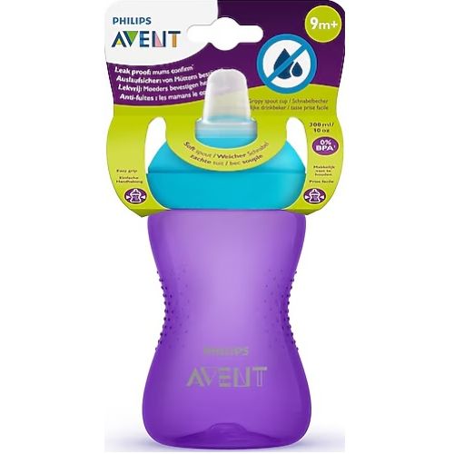 Avent Bebek Alıştırma Bardağı Yumuşak Uçlu 300ml (Damlatmaz)