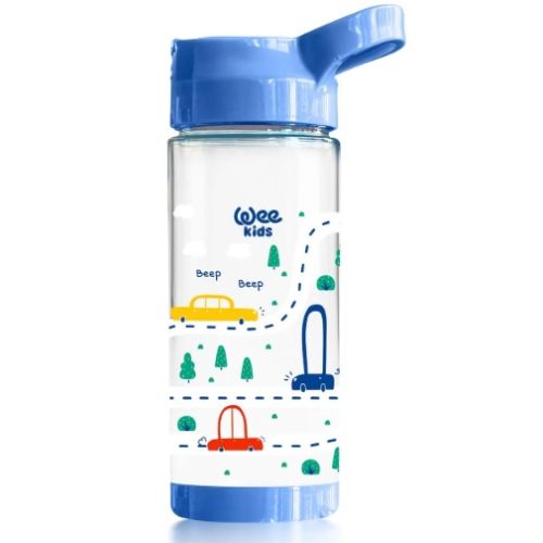 Wee Baby Kids Akıtmaz Pipetli Suluk 500ml Araba