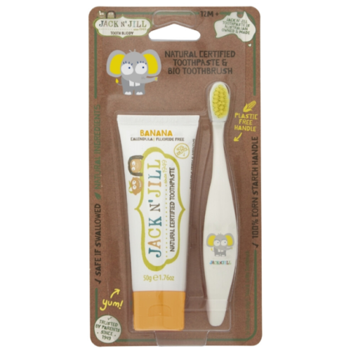 Jack N Jill Diş Fırçası + Diş Macunu Muzlu