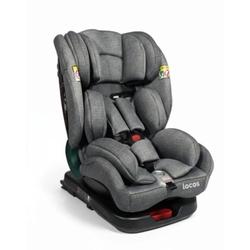 Moje Locos 0-36 kg 360 ° Dönebilen İsofix'li Oto Koltuk Gri