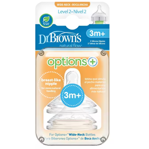 Dr. Brown's Anti Colic Biberon Ucu 3m+ 2'li Level 2