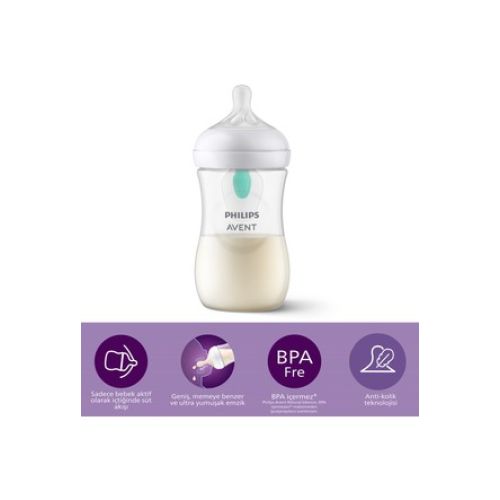 Philips Avent Natural Response Airfree Valfli Biberon 260ML 1 Ay+
