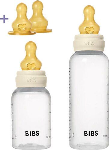 Bibs 2'li PP Biberon 150ml + 270 ml. + 2 adet Kauçuk Uc Slow + Medium