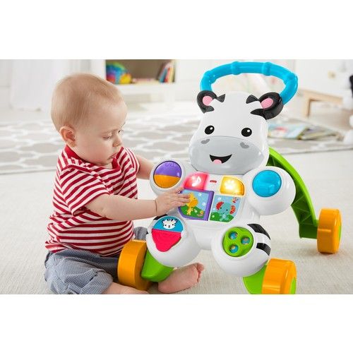 Fisher Price Melodili Zebra Yürüteç, Yürümeye Teşvik Edici Işıklı ve Müzikli