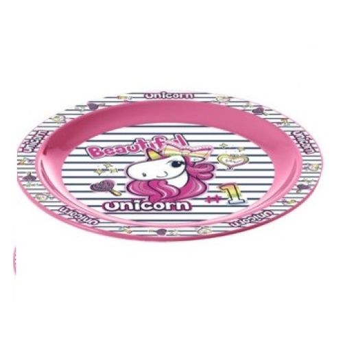 Herevin Unicorn Desenli Plastik Mama Tabağı