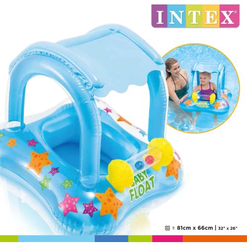 Intex Şemsiyeli Gölgelikli Bebek Flotörü 81 x 66 cm