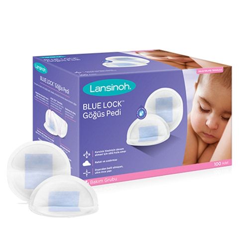 Lansinoh Blue Lock Göğüs Pedi 100 adet