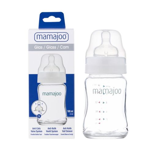 Mamajoo Cam Biberon 180ml No:1 (S) Biberon emziği