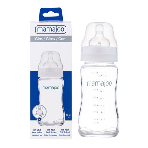 Mamajoo Cam Biberon 240ml No:2 (M) Biberon emziği