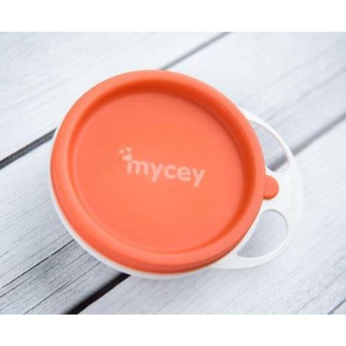 Mycey Kase Mama Tabağı Kapaklı 6+ Ay Turuncu