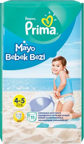 Prima Mayo Bebek Bezi 4-5 (9-15kg)  Beden 11 Adet Maxi Tekli Paket
