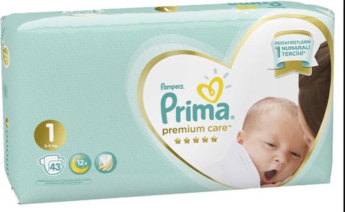 Prima Premium Care 1 Numara 2-5KG , 43 adet