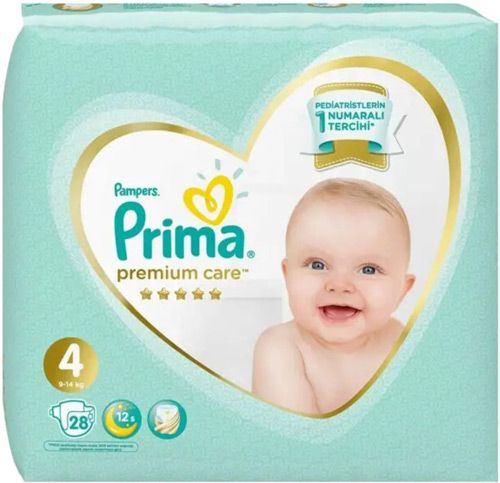 Prima Premium Care 4 Numara Maxi 28'li Bebek Bezi