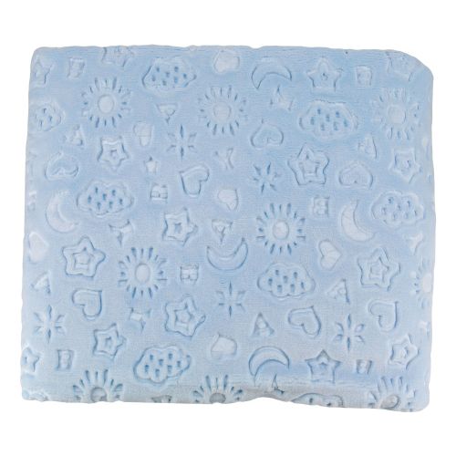 Sebi Premium Kalın Kabartmalı Kışlık Bebek Battaniyesi Mavi