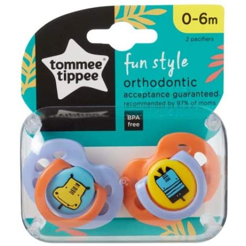 Tommee Tippee 2'li Fun Emzik Karışık Renkli 0-6 Ay