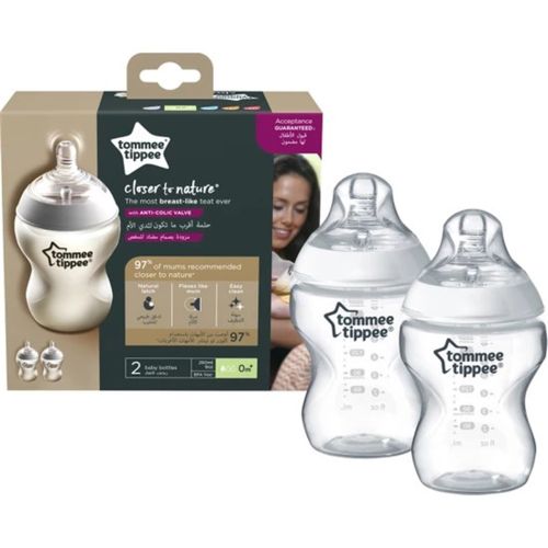Tommee Tippee PP Closer to Nature Biberon, 260 ml x 2