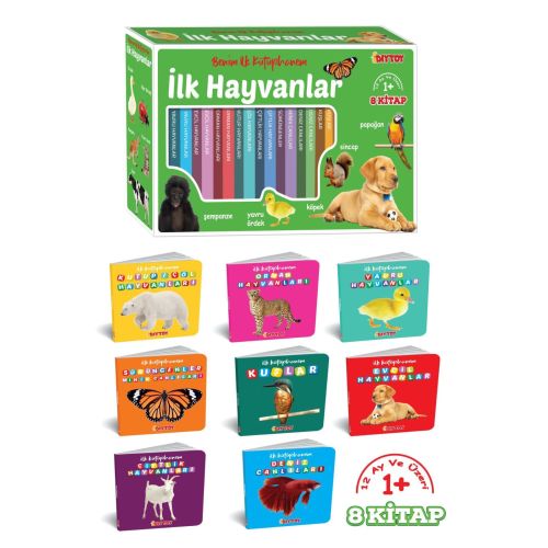 İlk Kitaplarım Hayvanlar Serisi Eğitici 8lı Set