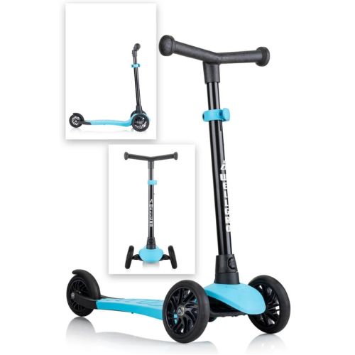 Wellgro Turbo Scooter, 3 Tekerli Yükseklik Ayarlı Çocuk Scooter 2+ Mavi