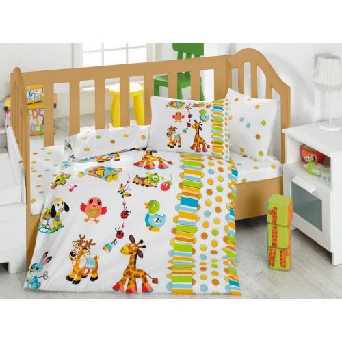 Cotton Box Bebek Nevresim Takımı Zürafa