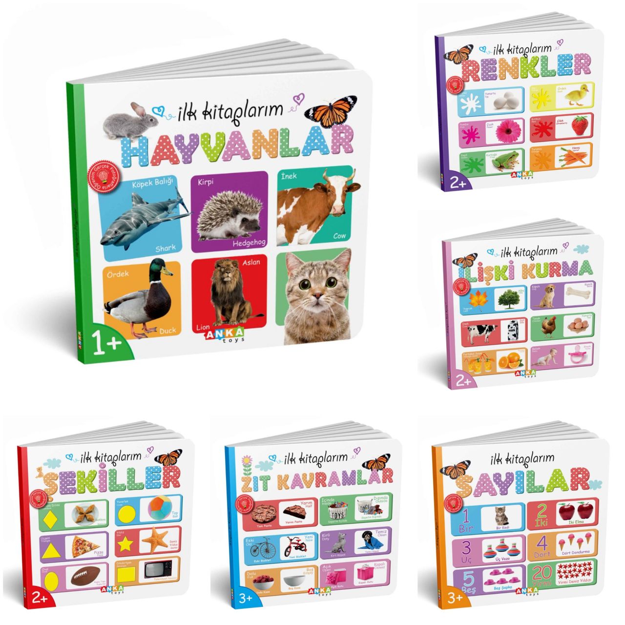 JUNA　洋書コレクション 6冊セット İlk Kitaplarım Serisi Eğitici 6lı Set